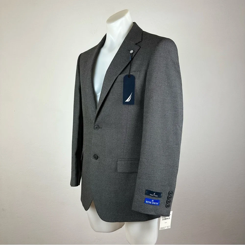 NWT Nautica Active Stretch Charcoal Blazer